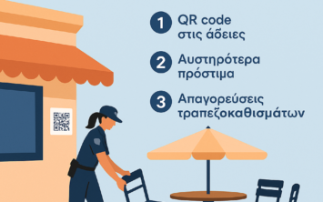 The Municipality of Athens imposes strict rules on outdoor seating with QR codes
